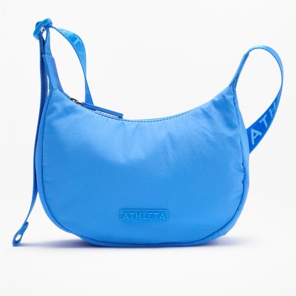 Athleta Bright Blue Crescent Crossbody